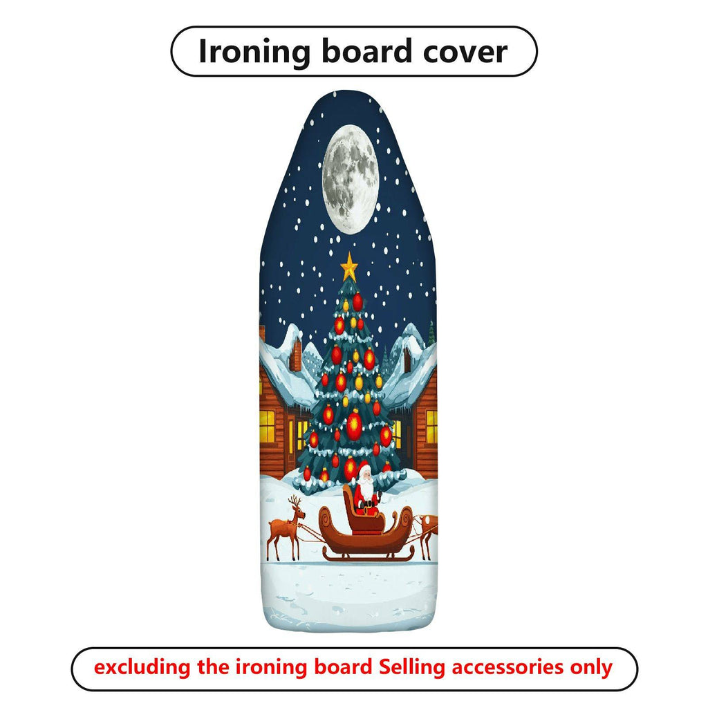 1-Piece Christmas Santa Moon  Ironing Board Cover, Universal Size, Without Board