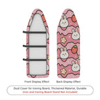 1-Piece Rabbit Strawberry Floral  Ironing Board Cover, Universal Size, Without Board