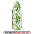 1-Piece Green Tropical Leaves Nature  Ironing Board Cover, Universal Size, Without Board