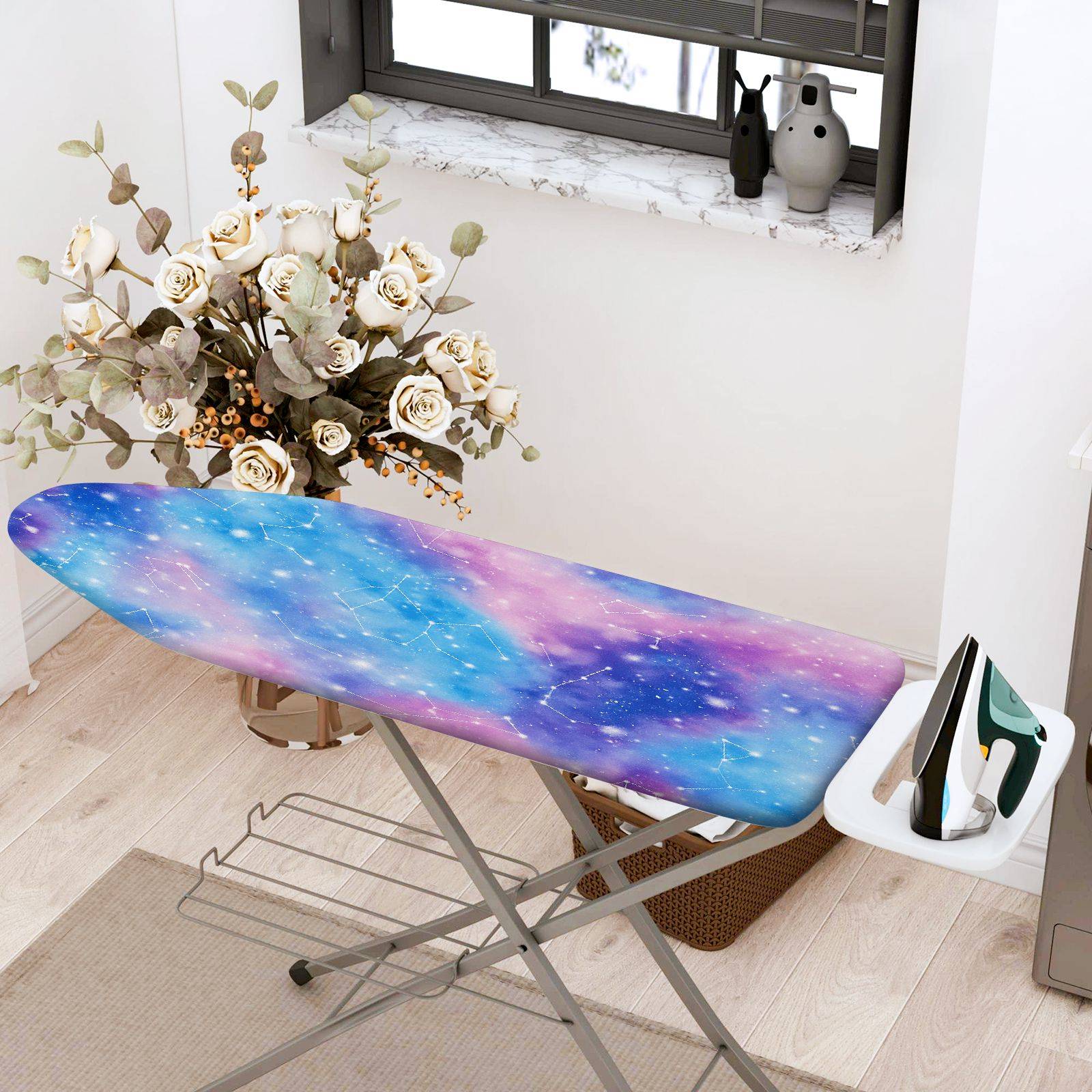 1-Piece Galaxy Sky Stars  Ironing Board Cover, Universal Size, Without Board