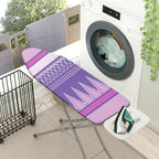 1-Piece Purple Striped Geometric  Ironing Board Cover, Universal Size, Without Board