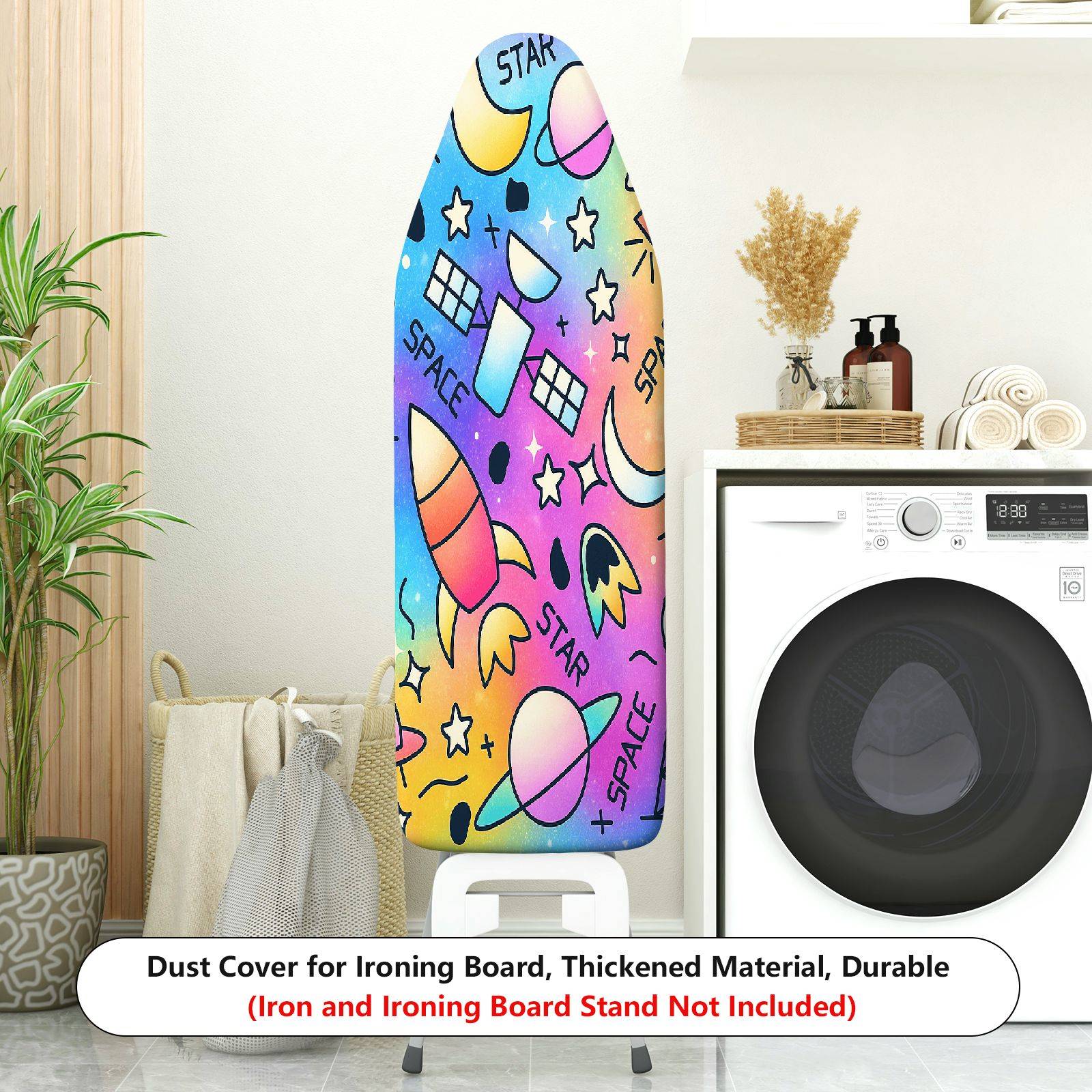1-Piece Space Star Planet  Ironing Board Cover, Universal Size, Without Board
