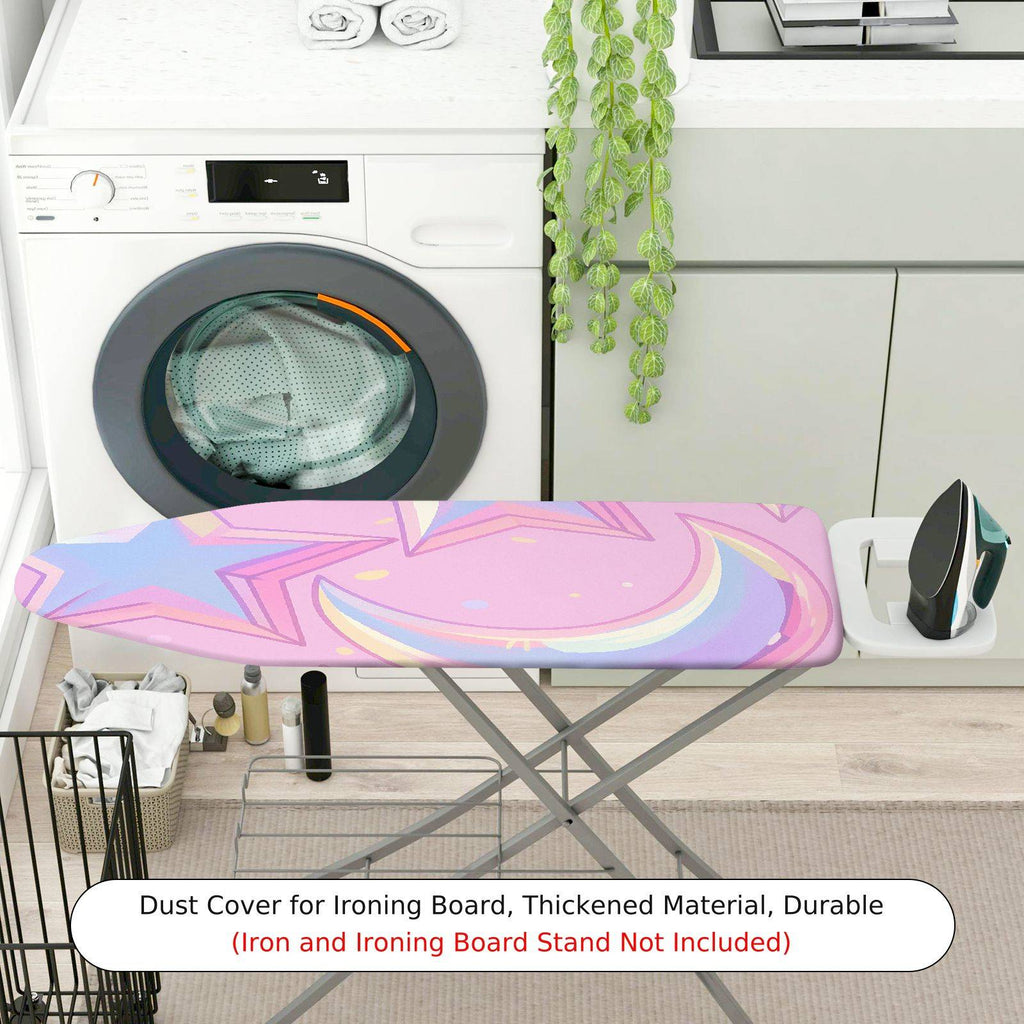 1-Piece Star Moon Pastel  Ironing Board Cover, Universal Size, Without Board