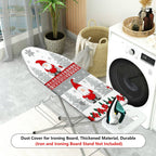 1-Piece Santa Claus Snowflake Christmas Tree  Ironing Board Cover, Universal Size, Without Board