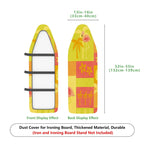 1-Piece Floral Tropical Vibrant  Ironing Board Cover, Universal Size, Without Board