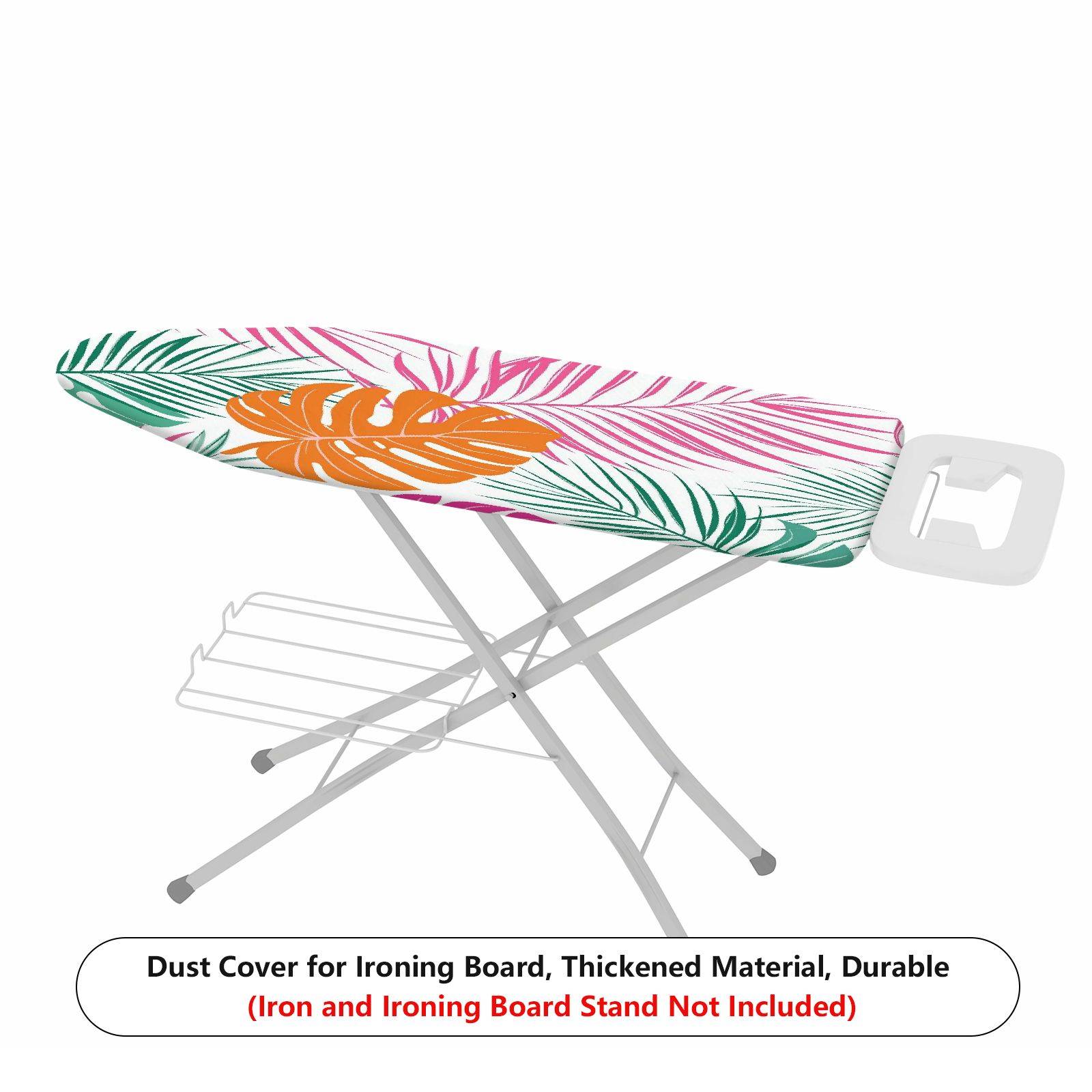 1-Piece Tropical Leaf Floral Colorful  Ironing Board Cover, Universal Size, Without Board