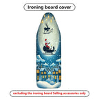 1-Piece Santa Claus Reindeer Snowflake  Ironing Board Cover, Universal Size, Without Board