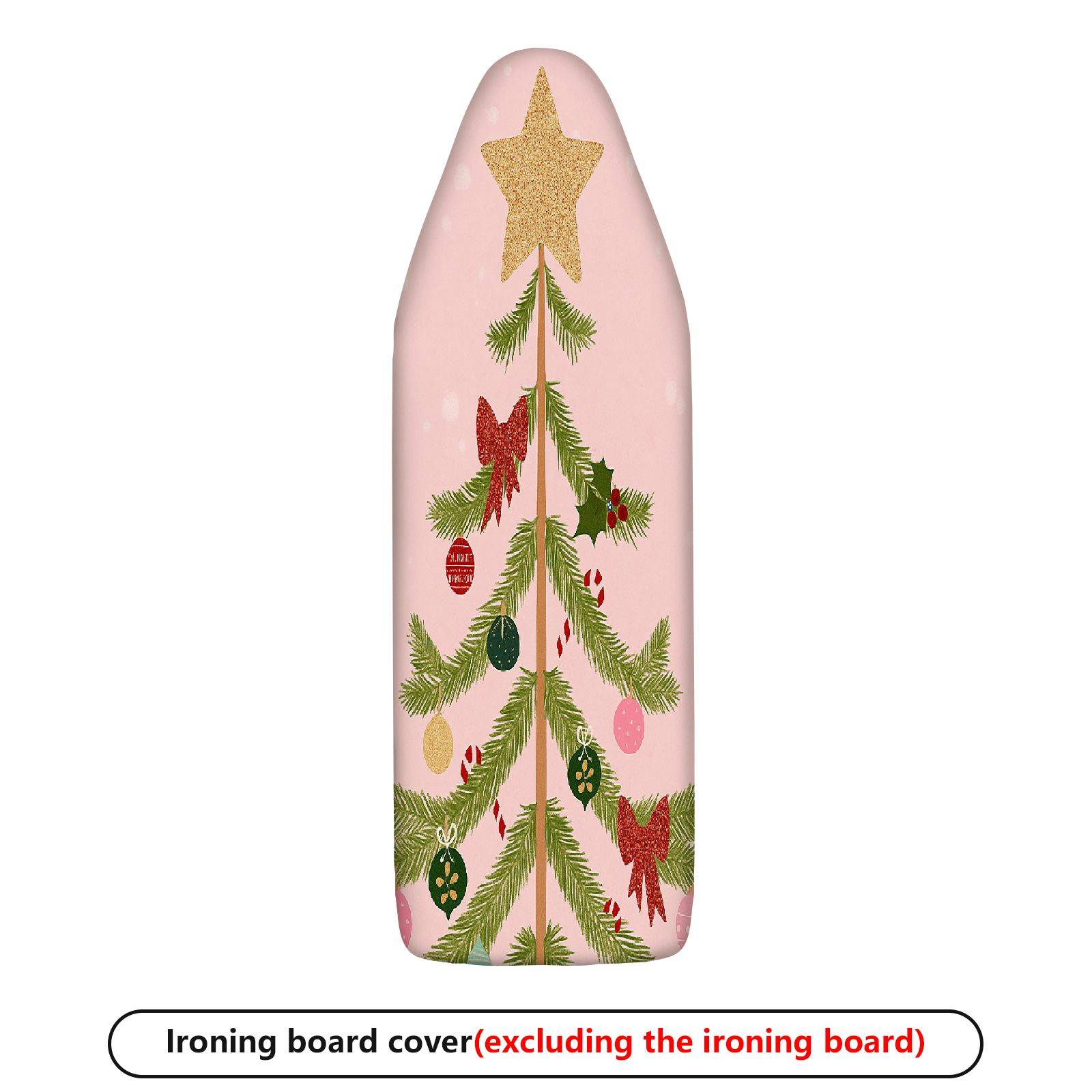 1-Piece Christmas Tree Star Ornament  Ironing Board Cover, Universal Size, Without Board
