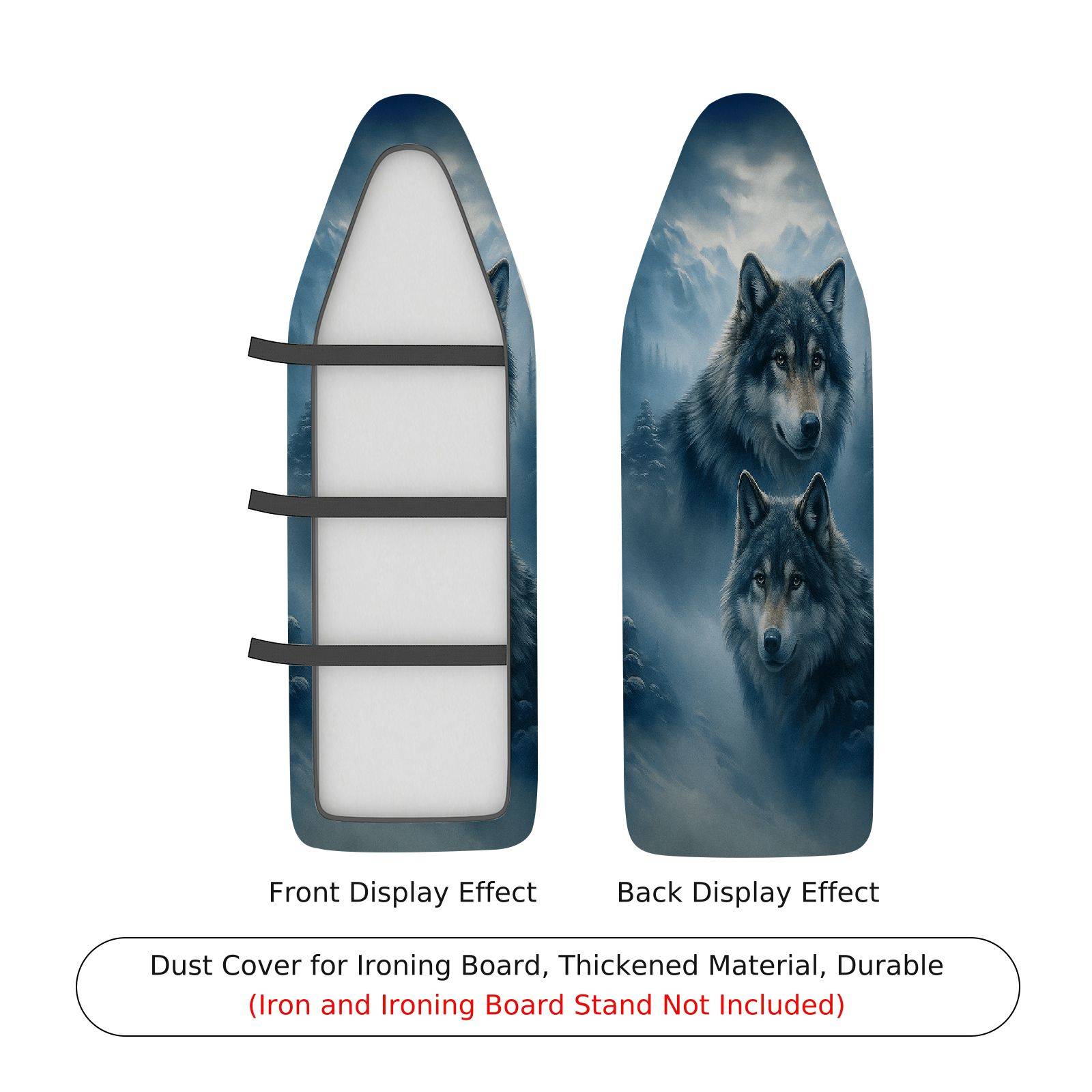 1-Piece Wolf Nature Animal  Ironing Board Cover, Universal Size, Without Board