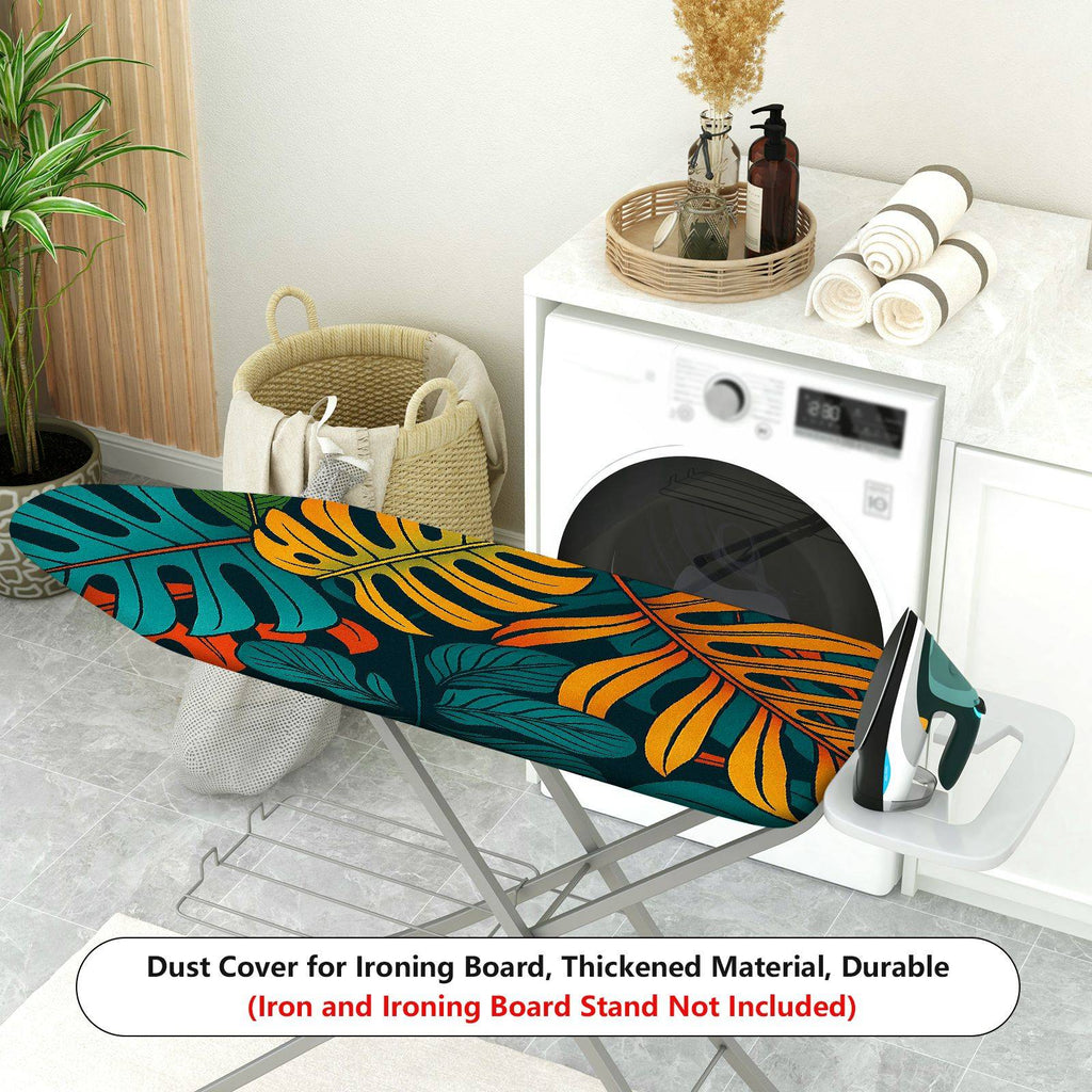 1-Piece Tropical Leaf Pattern Vibrant Color Decorative  Ironing Board Cover, Universal Size, Without Board