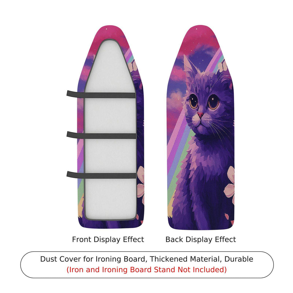 1-Piece Cat Floral Galaxy  Ironing Board Cover, Universal Size, Without Board