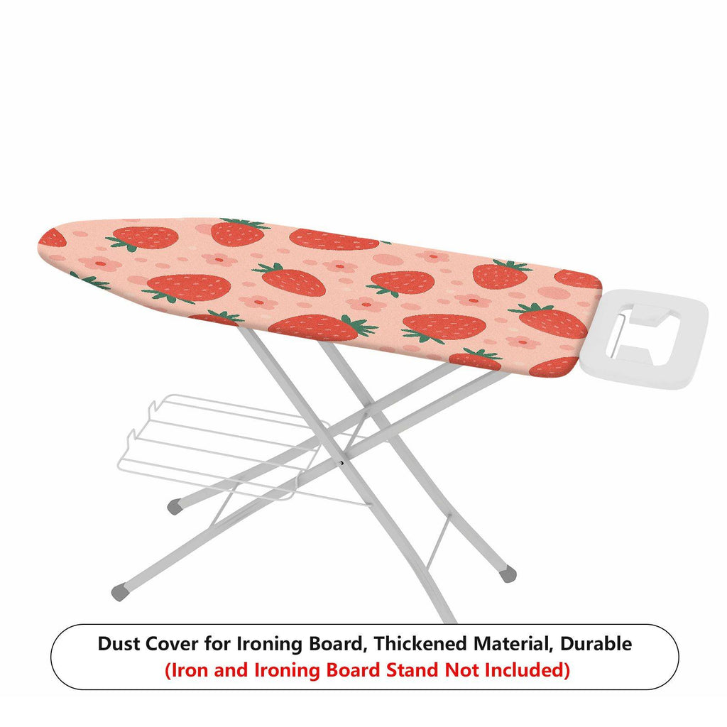 1-Piece Strawberry Flower Pink  Ironing Board Cover, Universal Size, Without Board