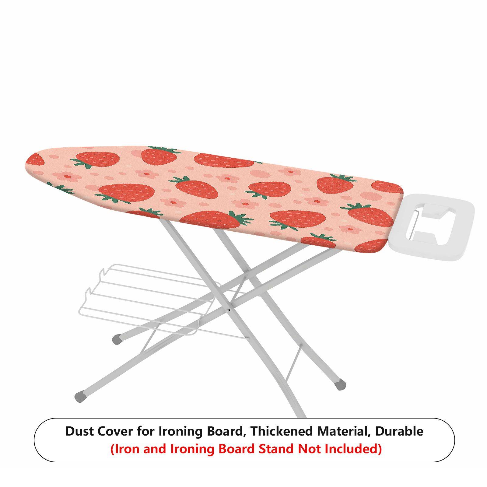 1-Piece Strawberry Flower Pink  Ironing Board Cover, Universal Size, Without Board