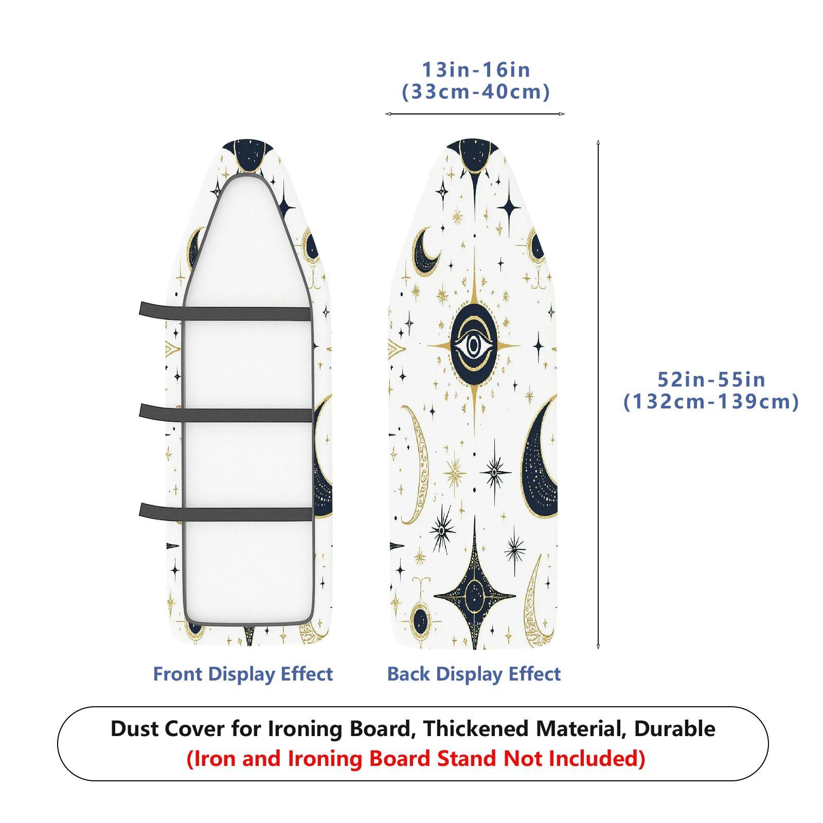 1-Piece Moon Star Eye  Ironing Board Cover, Universal Size, Without Board