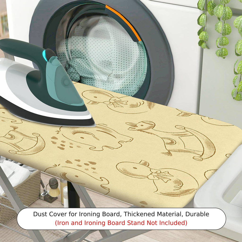 1-Piece Animal Beige  Ironing Board Cover, Universal Size, Without Board