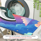 1-Piece Rainbow Cloud Star  Ironing Board Cover, Universal Size, Without Board