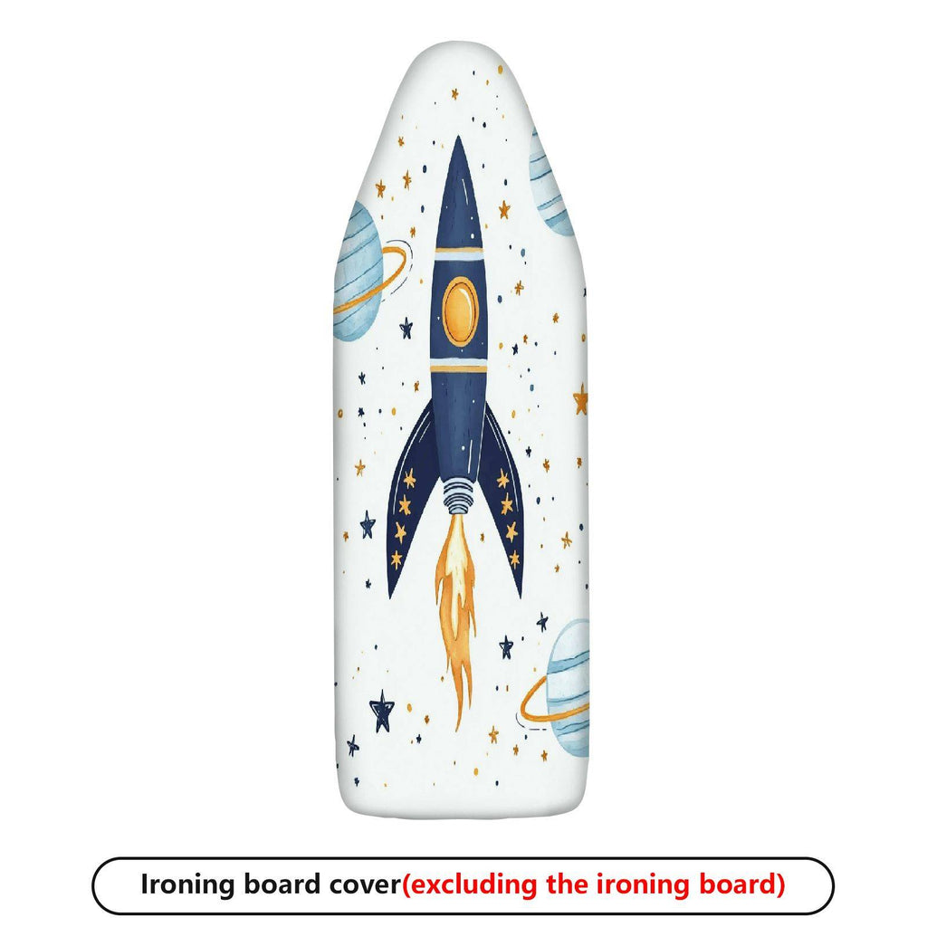 1-Piece Rocket Planet Star  Ironing Board Cover, Universal Size, Without Board