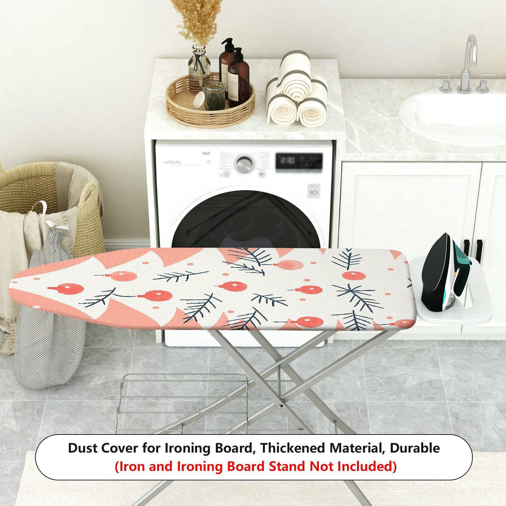 1-Piece Christmas Tree Festive Red Holiday  Ironing Board Cover, Universal Size, Without Board