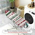 1-Piece Christmas Reindeer Snowflake  Ironing Board Cover, Universal Size, Without Board