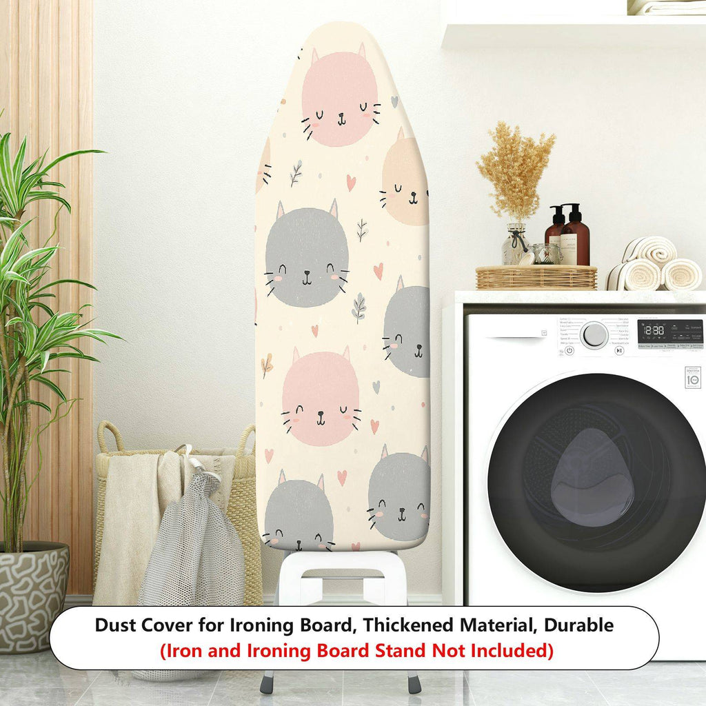 1-Piece Cat Heart Cute  Ironing Board Cover, Universal Size, Without Board