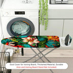 1-Piece Tropical Parrot Flower  Ironing Board Cover, Universal Size, Without Board