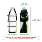 1-Piece Black Cat Green Eyes Cute  Ironing Board Cover, Universal Size, Without Board