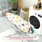 1-Piece Heart Star Pattern Pastel Design  Ironing Board Cover, Universal Size, Without Board