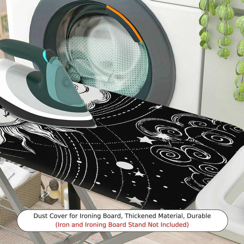 1-Piece Sun Moon Star  Ironing Board Cover, Universal Size, Without Board