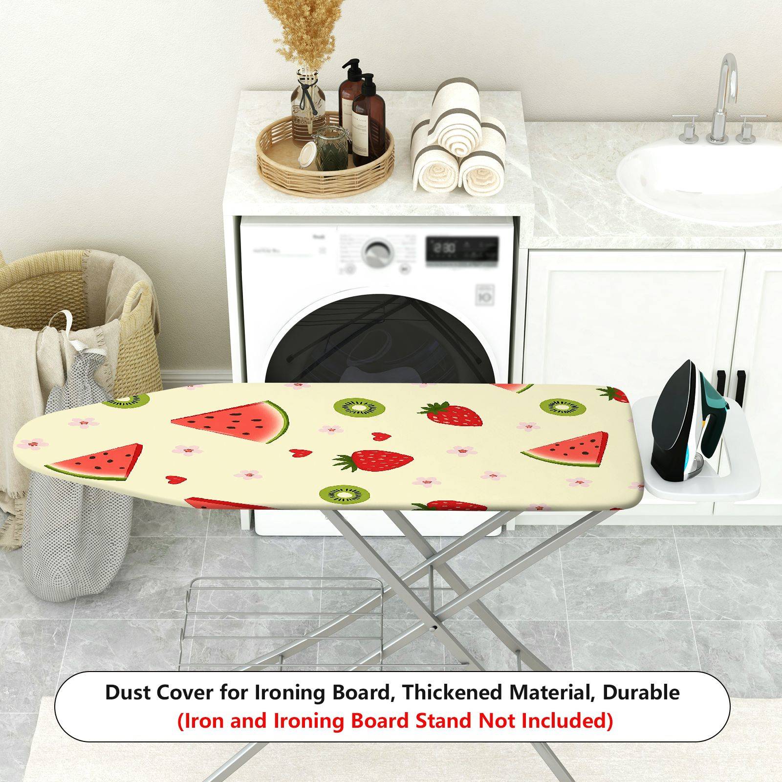 1-Piece Watermelon Strawberry Kiwi  Ironing Board Cover, Universal Size, Without Board