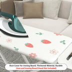 1-Piece Strawberry Floral  Ironing Board Cover, Universal Size, Without Board