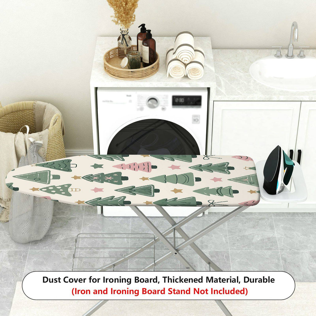1-Piece Christmas Tree Star Bow  Ironing Board Cover, Universal Size, Without Board
