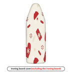 1-Piece Christmas Gloves Snowflake  Ironing Board Cover, Universal Size, Without Board