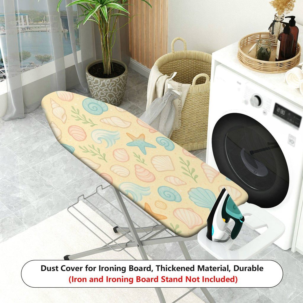 1-Piece Sea Shell Starfish Wave  Ironing Board Cover, Universal Size, Without Board