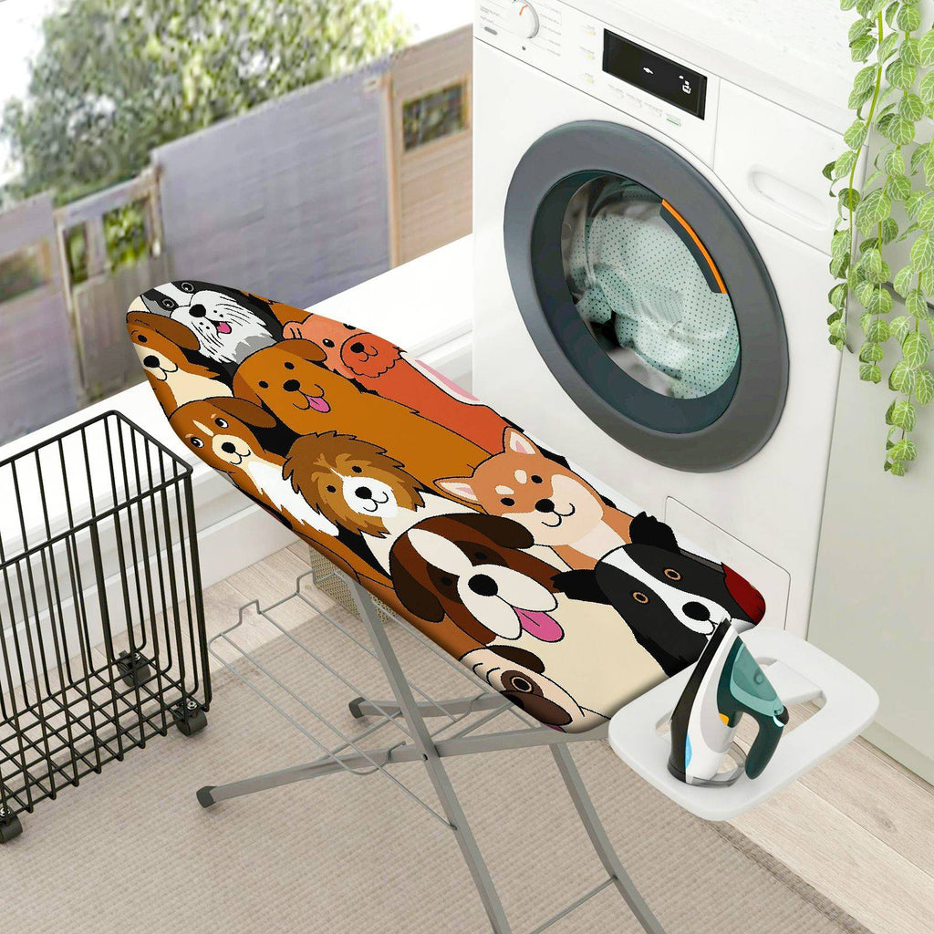 1-Piece Dogs Cute  Ironing Board Cover, Universal Size, Without Board