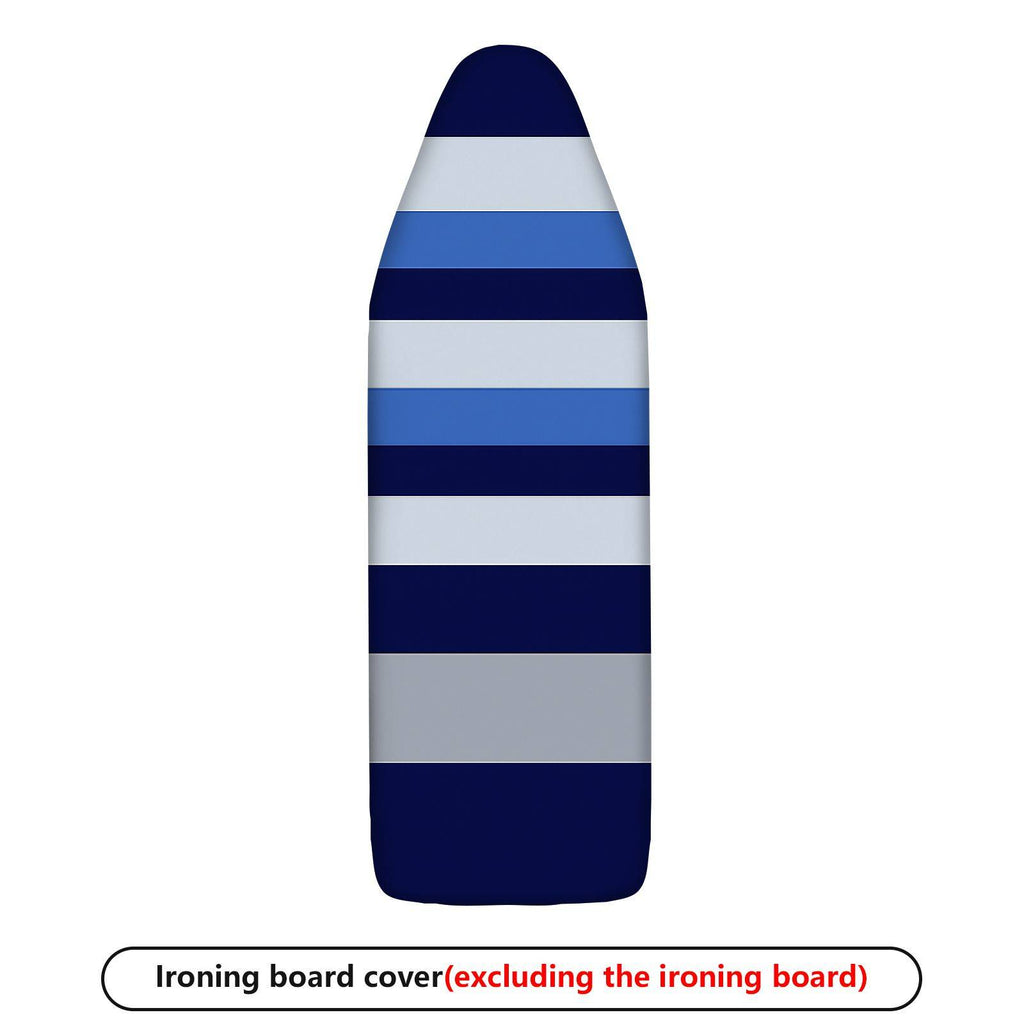 1-Piece Striped Blue White  Ironing Board Cover, Universal Size, Without Board