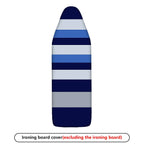 1-Piece Striped Blue White  Ironing Board Cover, Universal Size, Without Board