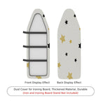 1-Piece Star Black Gold  Ironing Board Cover, Universal Size, Without Board