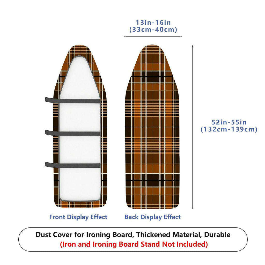 1-Piece Plaid Checkered Striped  Ironing Board Cover, Universal Size, Without Board