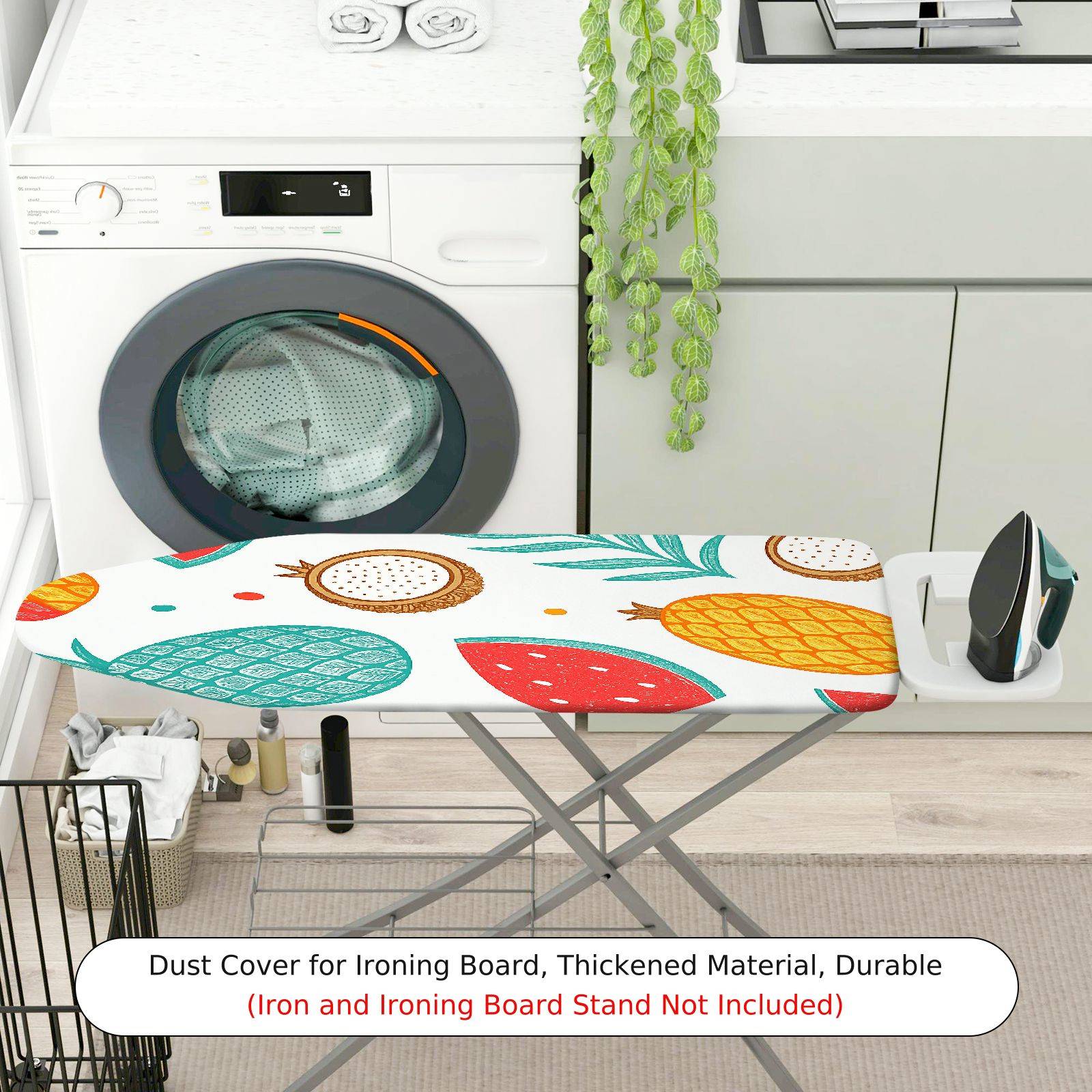 1-Piece Tropical Fruit Pattern Colorful  Ironing Board Cover, Universal Size, Without Board