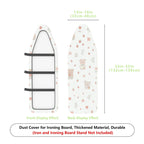 1-Piece Cute Bear Floral Strawberry  Ironing Board Cover, Universal Size, Without Board