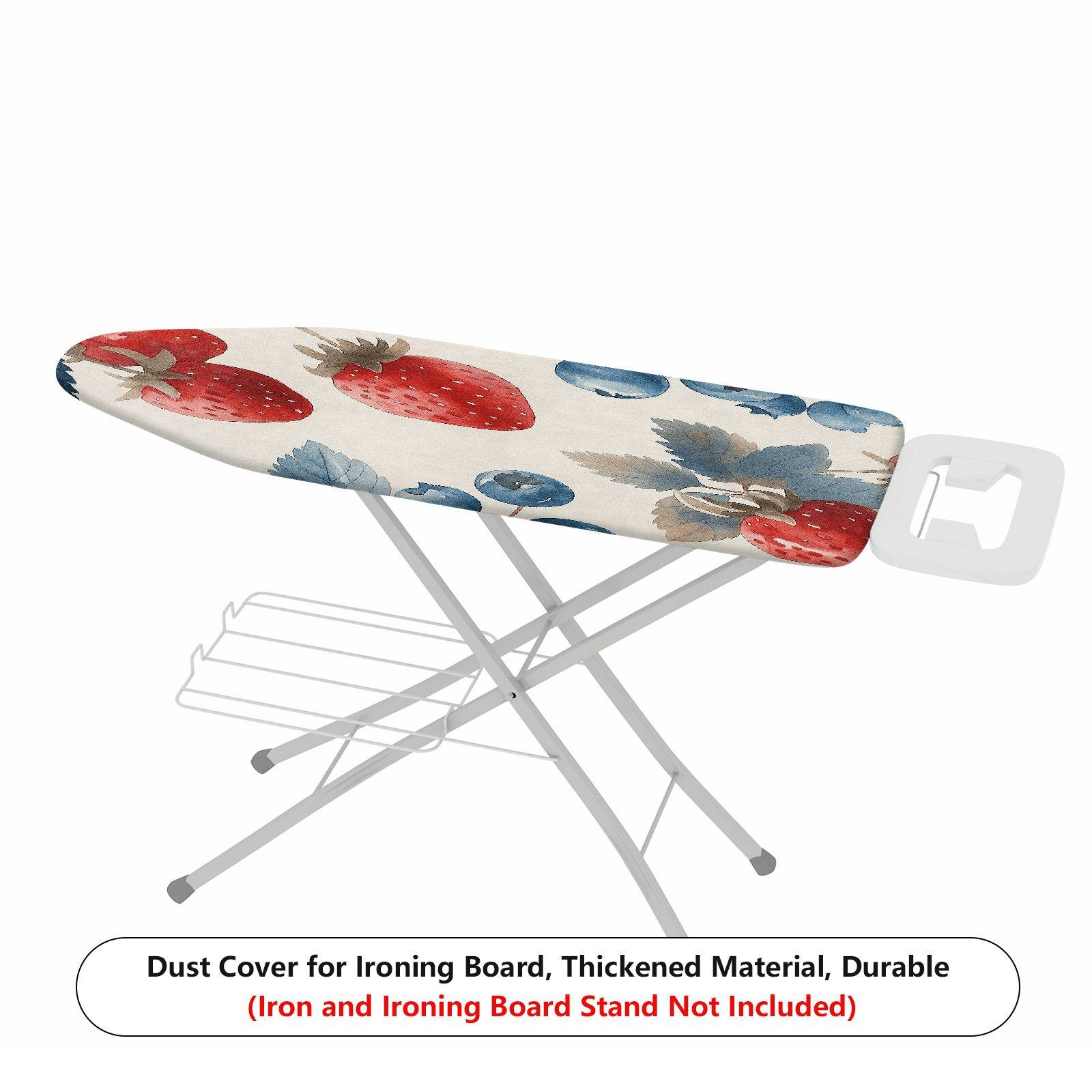 1-Piece Strawberry Blueberry Fruit  Ironing Board Cover, Universal Size, Without Board