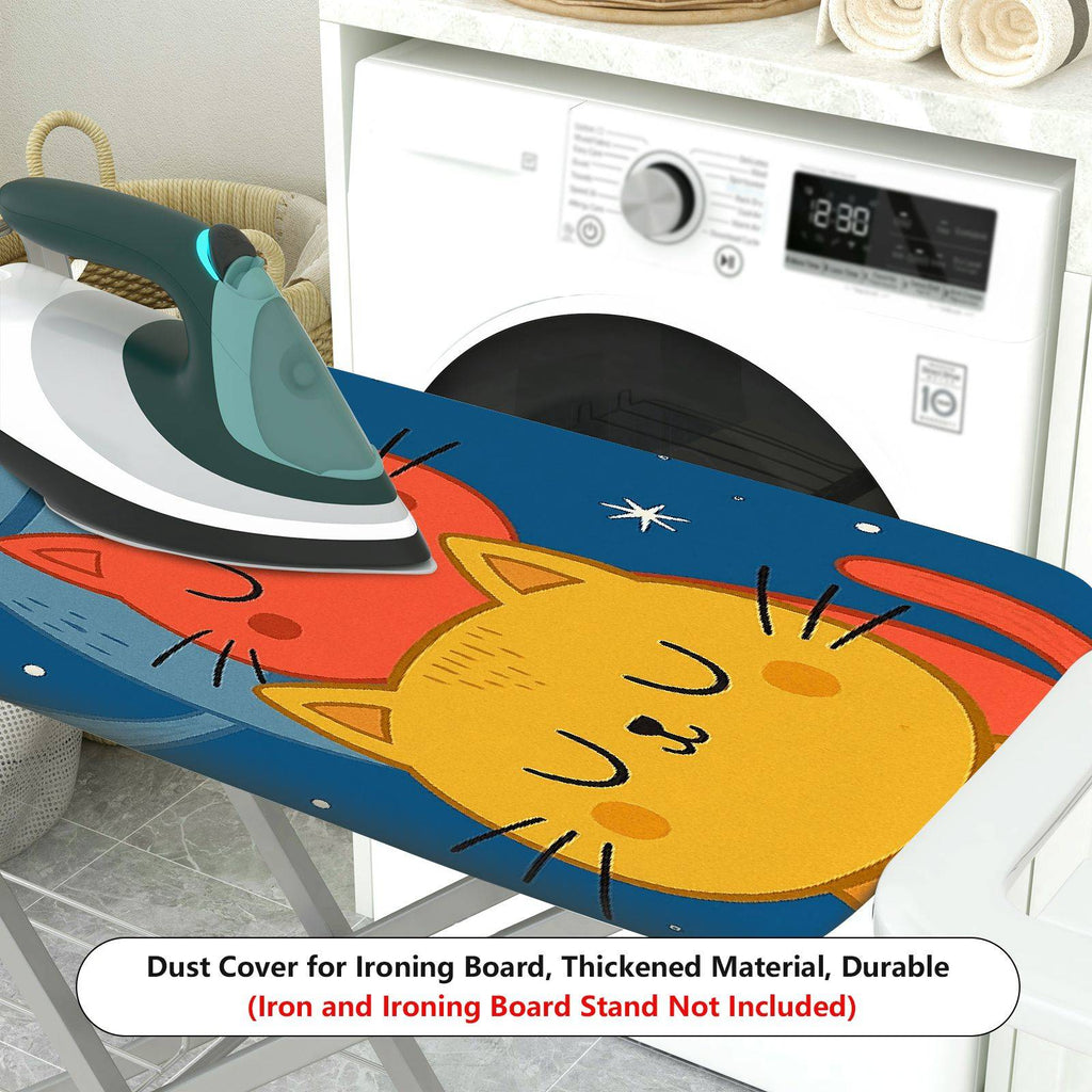 1-Piece Cat Starry Night  Ironing Board Cover, Universal Size, Without Board