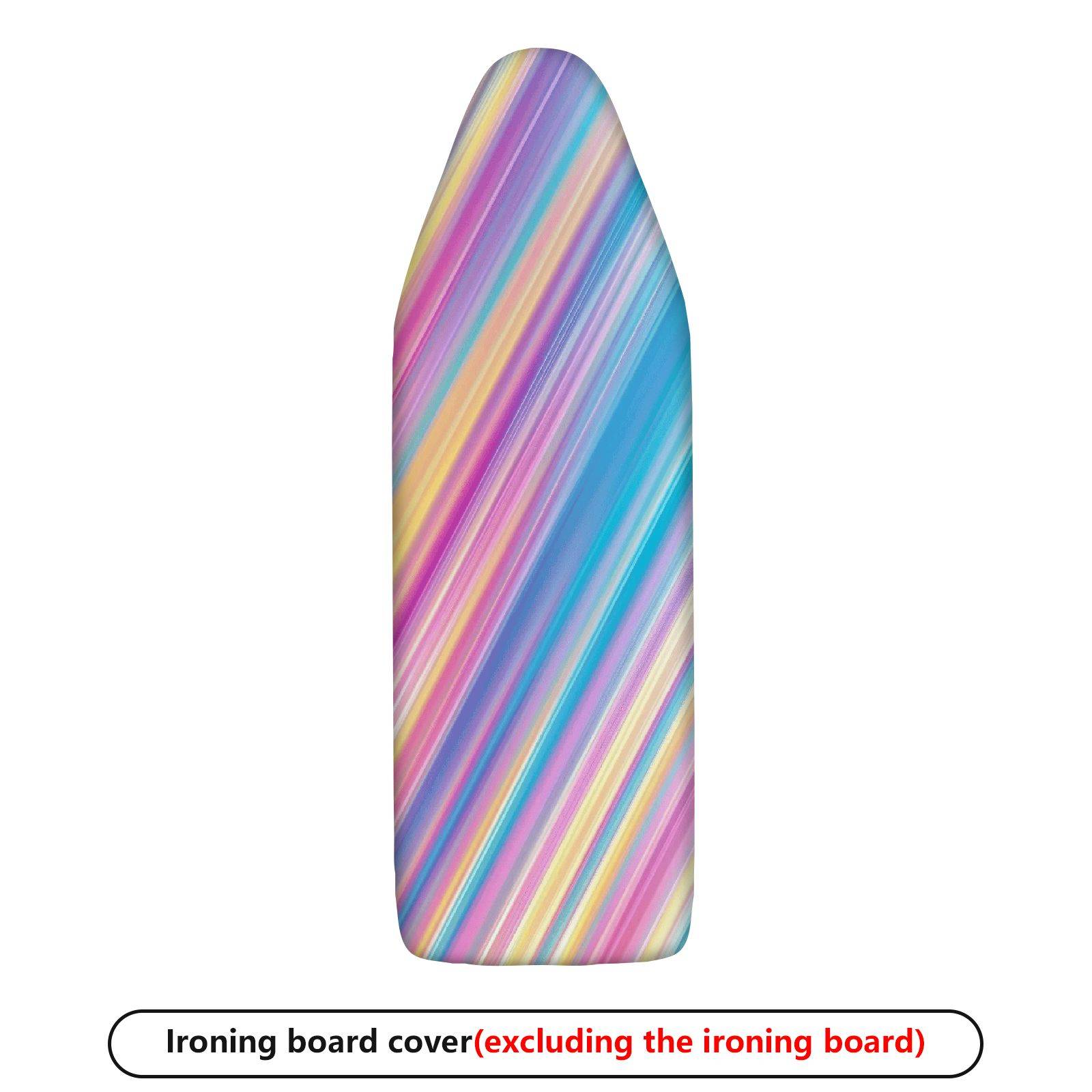 1-Piece Colorful Striped Vibrant  Ironing Board Cover, Universal Size, Without Board