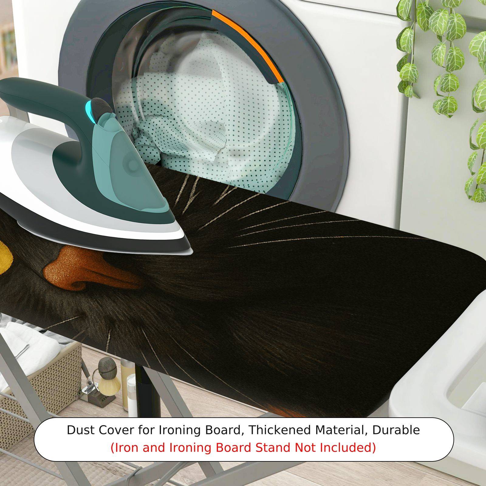 1-Piece Cat Butterfly Artistic  Ironing Board Cover, Universal Size, Without Board