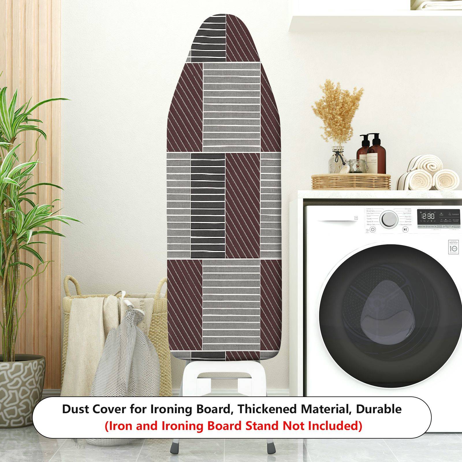1-Piece Striped Geometric Modern  Ironing Board Cover, Universal Size, Without Board