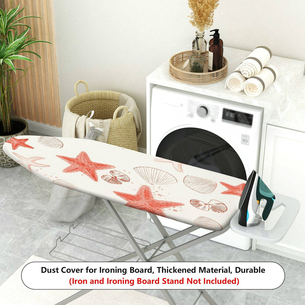 1-Piece Starfish Shell Ocean  Ironing Board Cover, Universal Size, Without Board