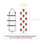 1-Piece Strawberry Pattern Red Fruit Print Cute  Ironing Board Cover, Universal Size, Without Board