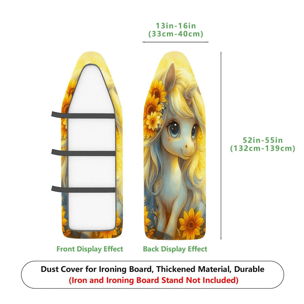 1-Piece Unicorn Sunflower Animal  Ironing Board Cover, Universal Size, Without Board