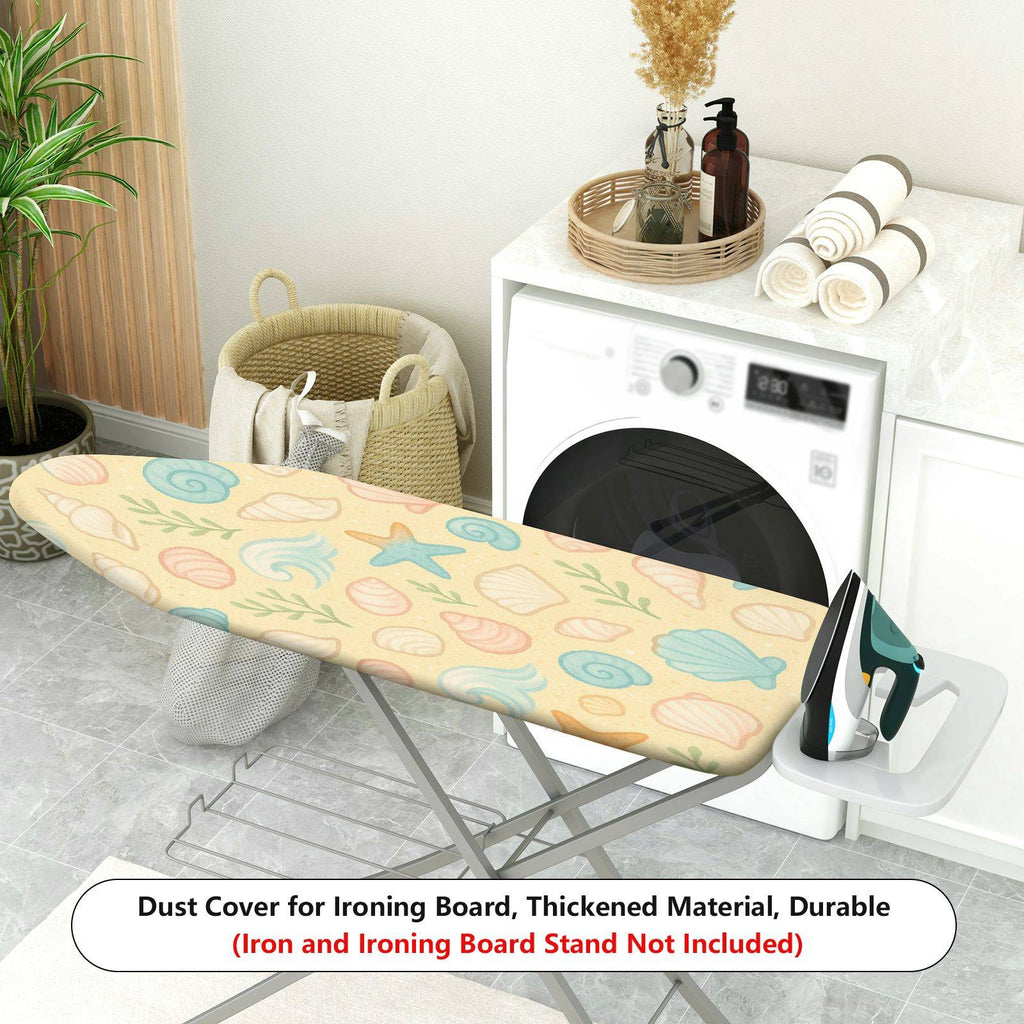 1-Piece Sea Shell Starfish Wave  Ironing Board Cover, Universal Size, Without Board