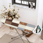 1-Piece Patchwork Geometric Retro  Ironing Board Cover, Universal Size, Without Board